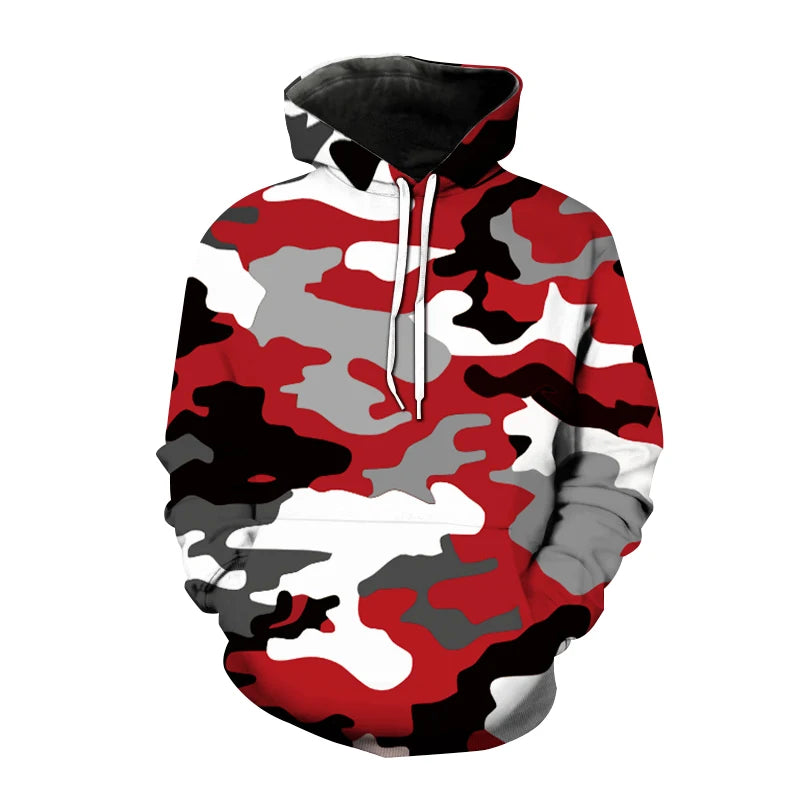 Fashion 3D Printed Camouflage Pattern Hooded Sweatshirt | OWNLUXE