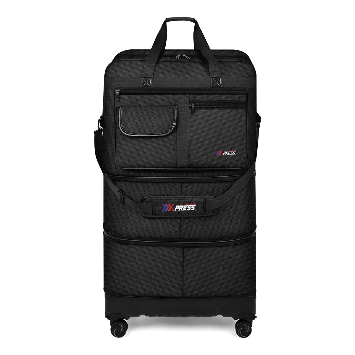 Foldable Rolling Travel Bag – Expandable Large Luggage