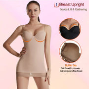 Slimming Shapewear Slip Dress Body Shaper with Cups
