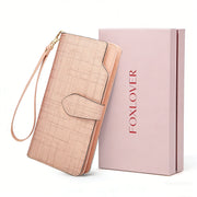 Split Leather Long Wallet | OWNLUXE