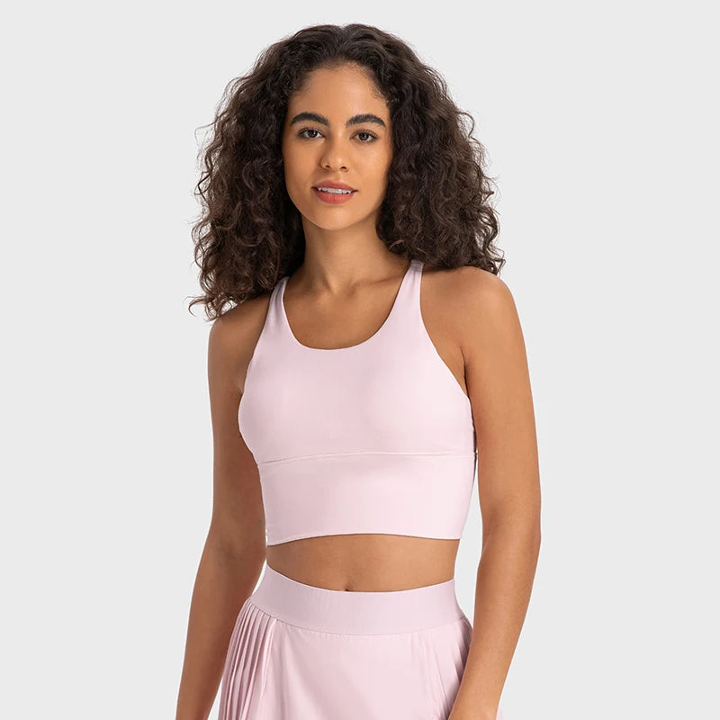 Supportive Nylon Push-Up Sports Bra | OWNLUXE