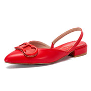 Women's Black Pointed Sandals | OWNLUXE