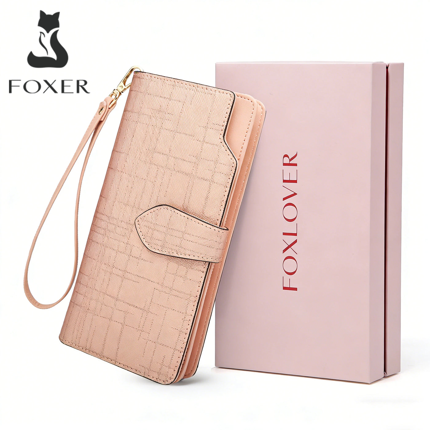 Split Leather Long Wallet | OWNLUXE