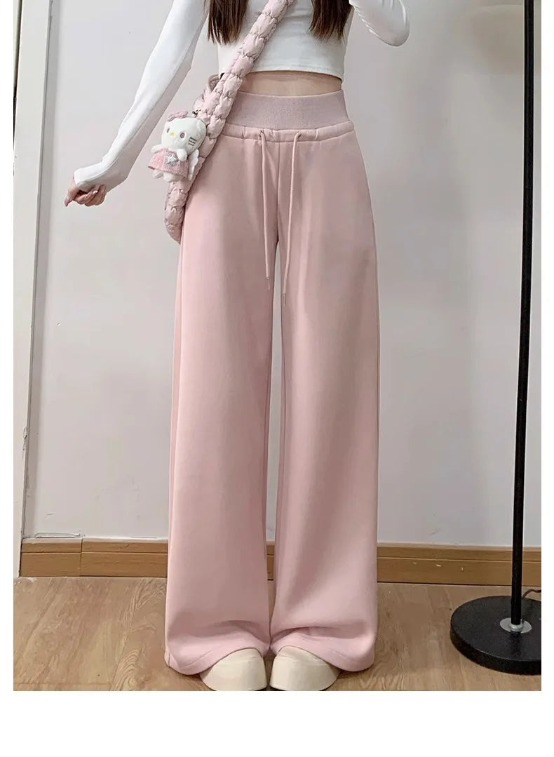 Sport High-Waist Relaxed-Fit Straight-Leg Pants | OWNLUXE