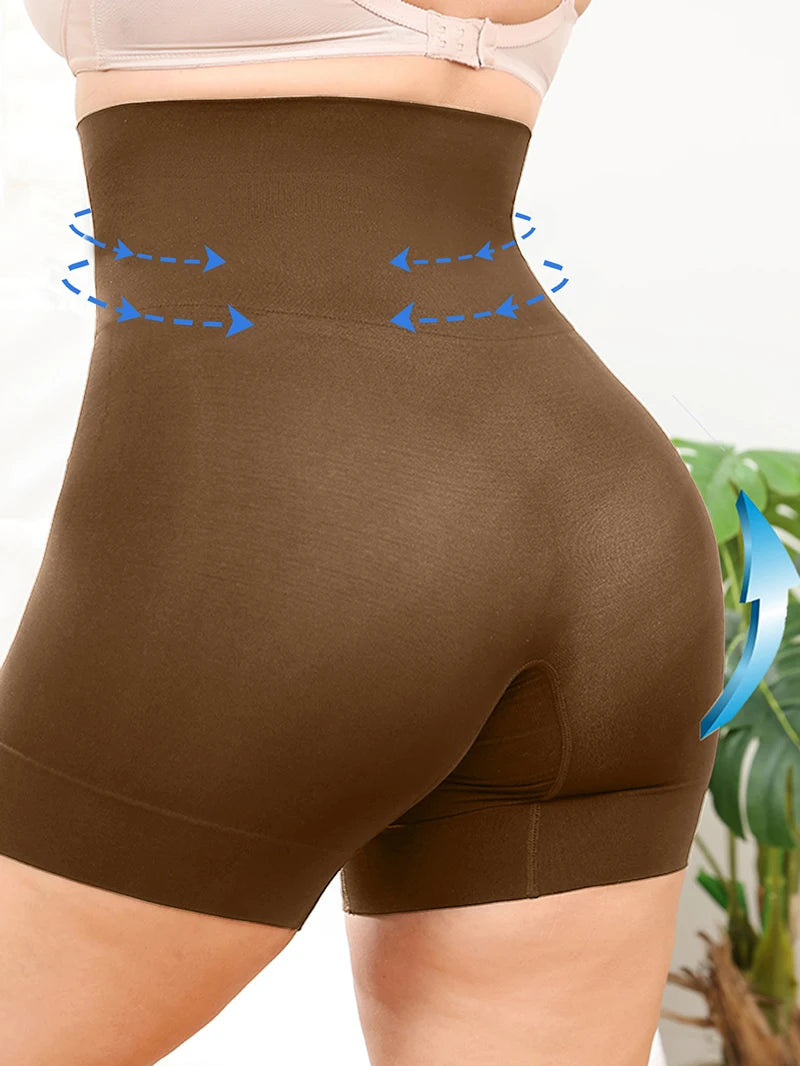 High-Waisted Tummy Control Shapewear Shorts - Body Shaper