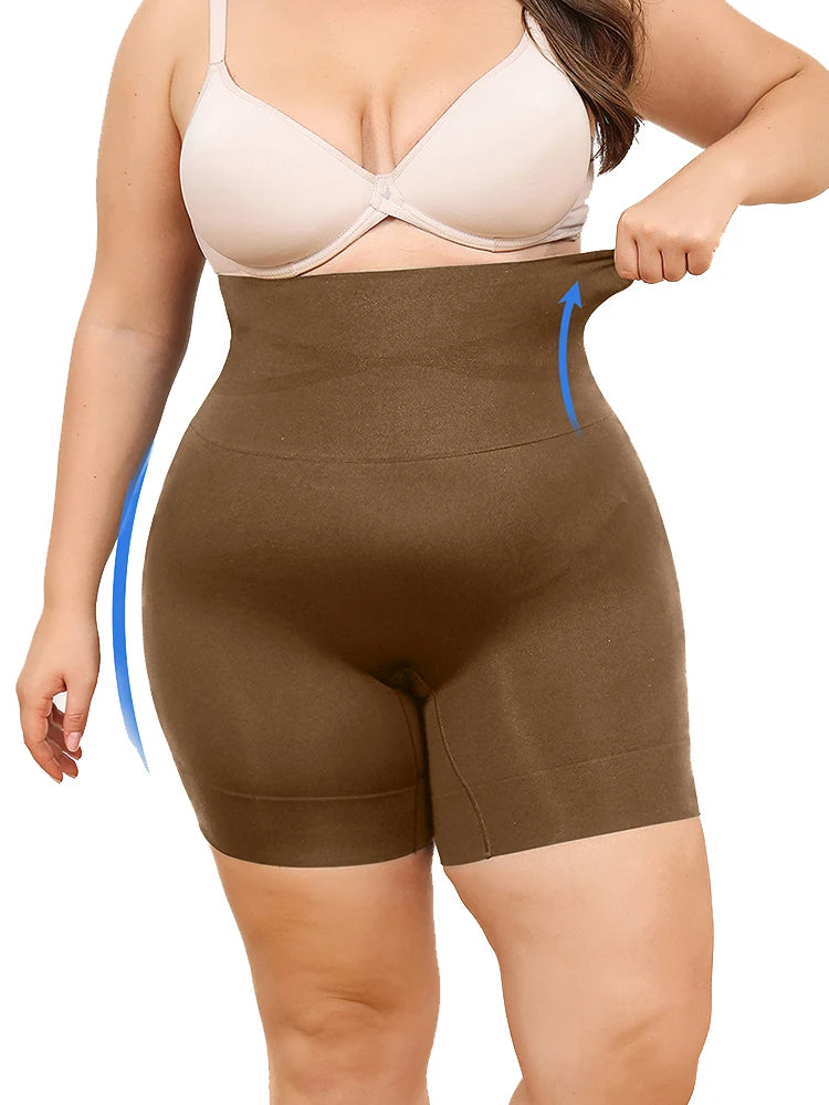 High-Waisted Tummy Control Shapewear Shorts - Body Shaper