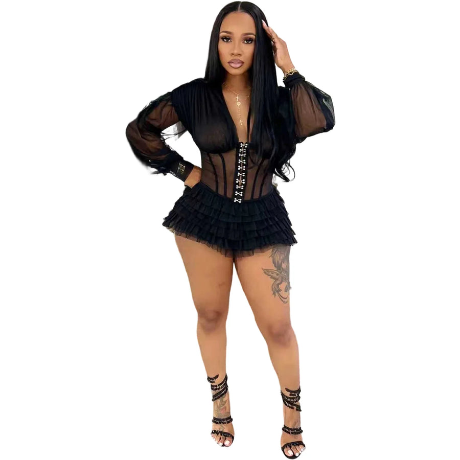 Women's Mesh Jumpsuit | OWNLUXE