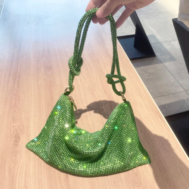 Crystal Hobo Evening Bag | OWNLUXE