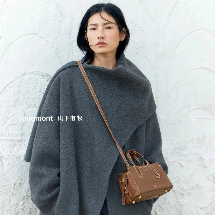 Genuine Leather Mini Boston Bag | OWNLUXE