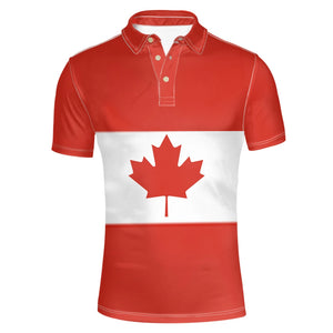 🍁 Men's Printed Short-Sleeve Shirt – Casual Style with Canada Pride | Chemise imprimée à manches courtes pour homme – Style décontracté aux couleurs du Canada