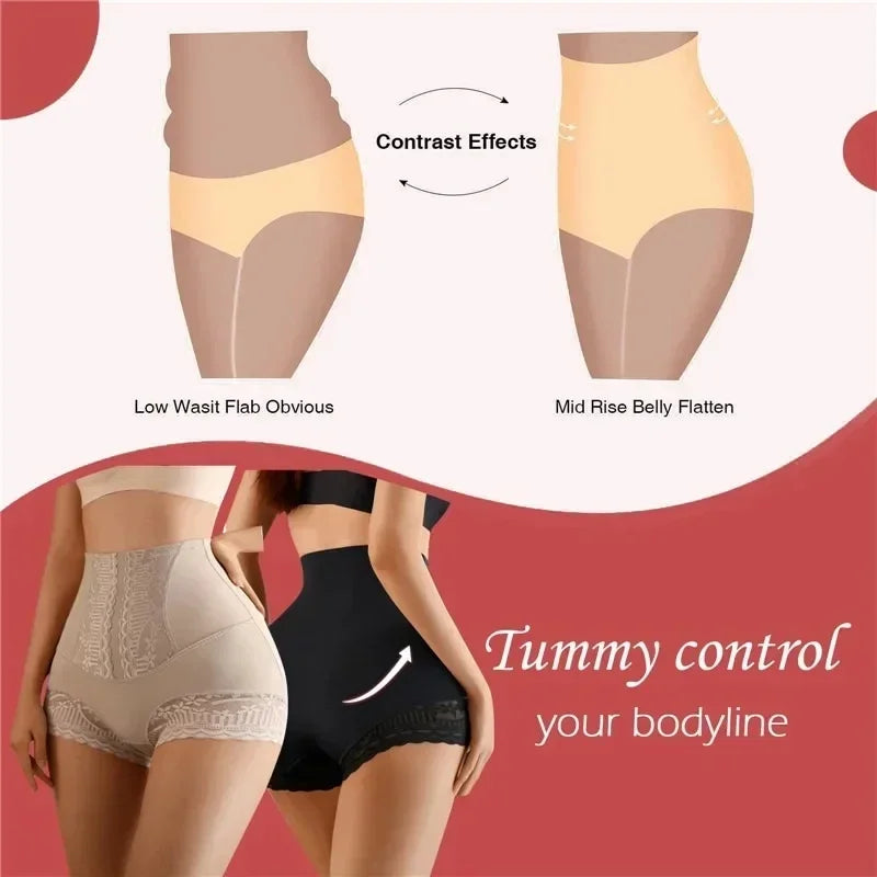 High-Waist Shapewear Panties - Medium Control Tummy Shaper Brief