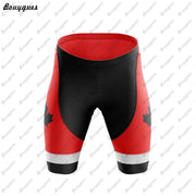 Canada Men Triathlon Short Sleeve Cycling Jersey Sets Pants | OWNLUXE