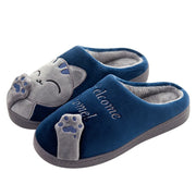 Women’s Winter Home Slippers – Warm Cartoon Cat Shoes