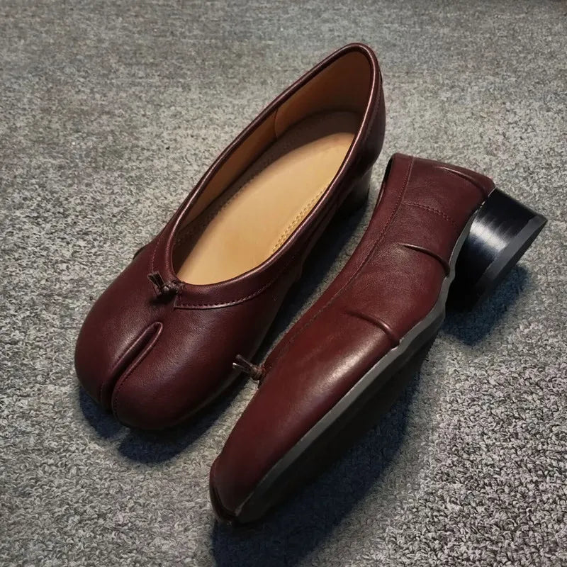 Women's Leather Pumps (Wine Red Bow) – Shop at OWNLUXE
