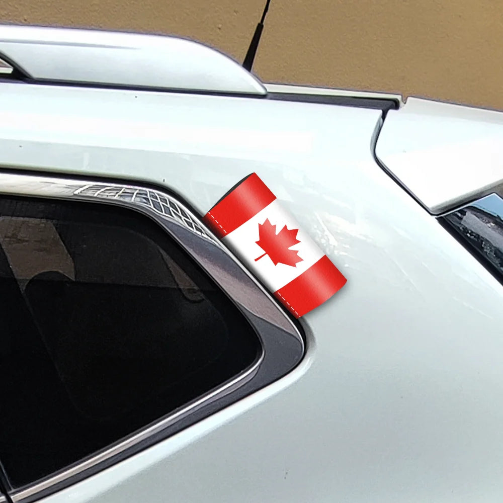 Country Flag Sticker – Waterproof Car Window Decal (Canada, Brazil, France & More)