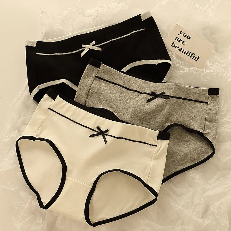3-Piece Cotton High-Waist Brief Set | OWNLUXE
