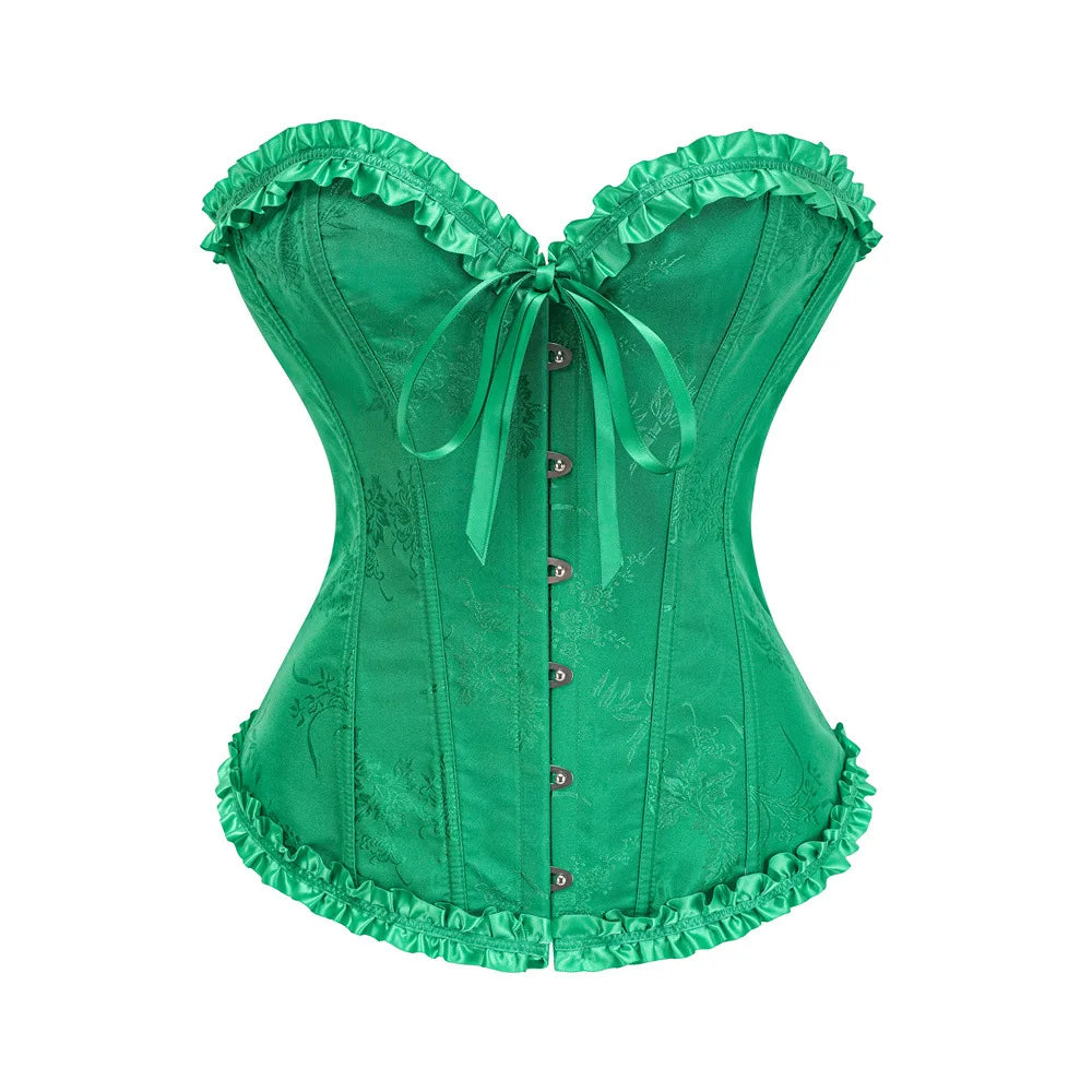 Ruffle Overbust Push-Up Top | OWNLUXE
