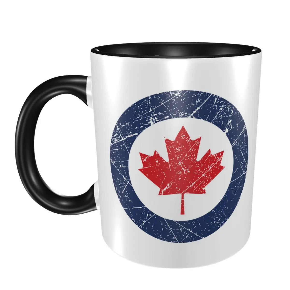 Canada Canadian Maple Leaf Roundel Mug Funny Ceramic Coffee Cups Tea Mugs Milk Cup Drinkware Gift for Friends