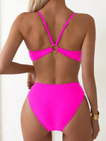 Load image into Gallery viewer, Sexy Woman Swimsuits 2025 Summer Swimwear Women&#39;s Bikinis for Female Two Pieces Beach Wear Solid Color Bikinis Set Bathing Suit
