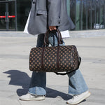 Load image into Gallery viewer, PU Leather Travel Duffle Bag | Sac de voyage en cuir PU
