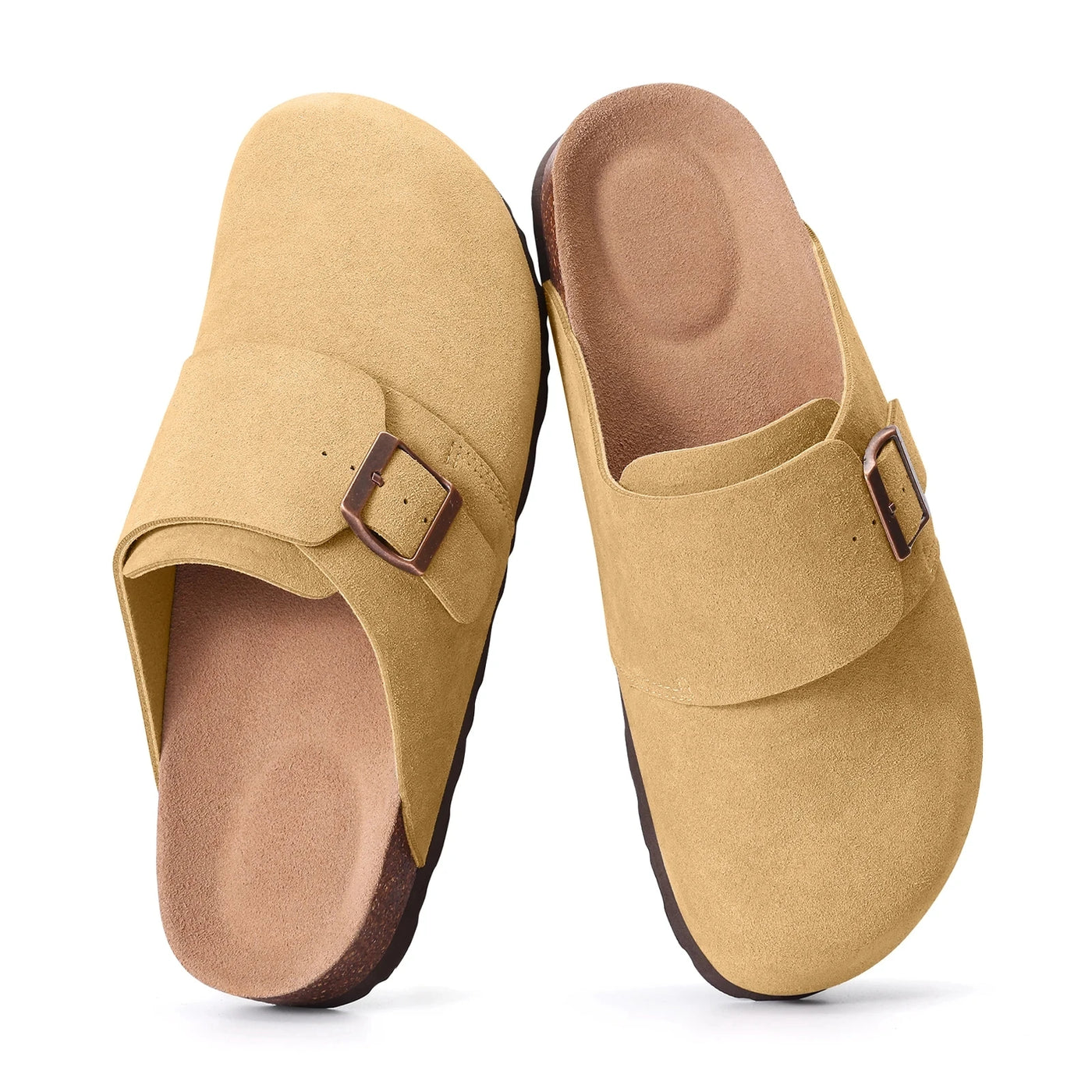 Women's Leather Suede Arch-Support Clogs | OWNLUXE