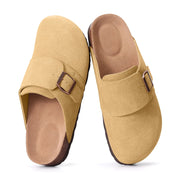 Women's Arch Support Adjustable Leather Slippers | OWNLUXE