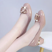 Checkered Pointed-Toe High Heel Pumps for Women