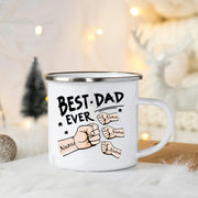 World’s Best Dad Ceramic Coffee Mug 11 oz, Black Handle
