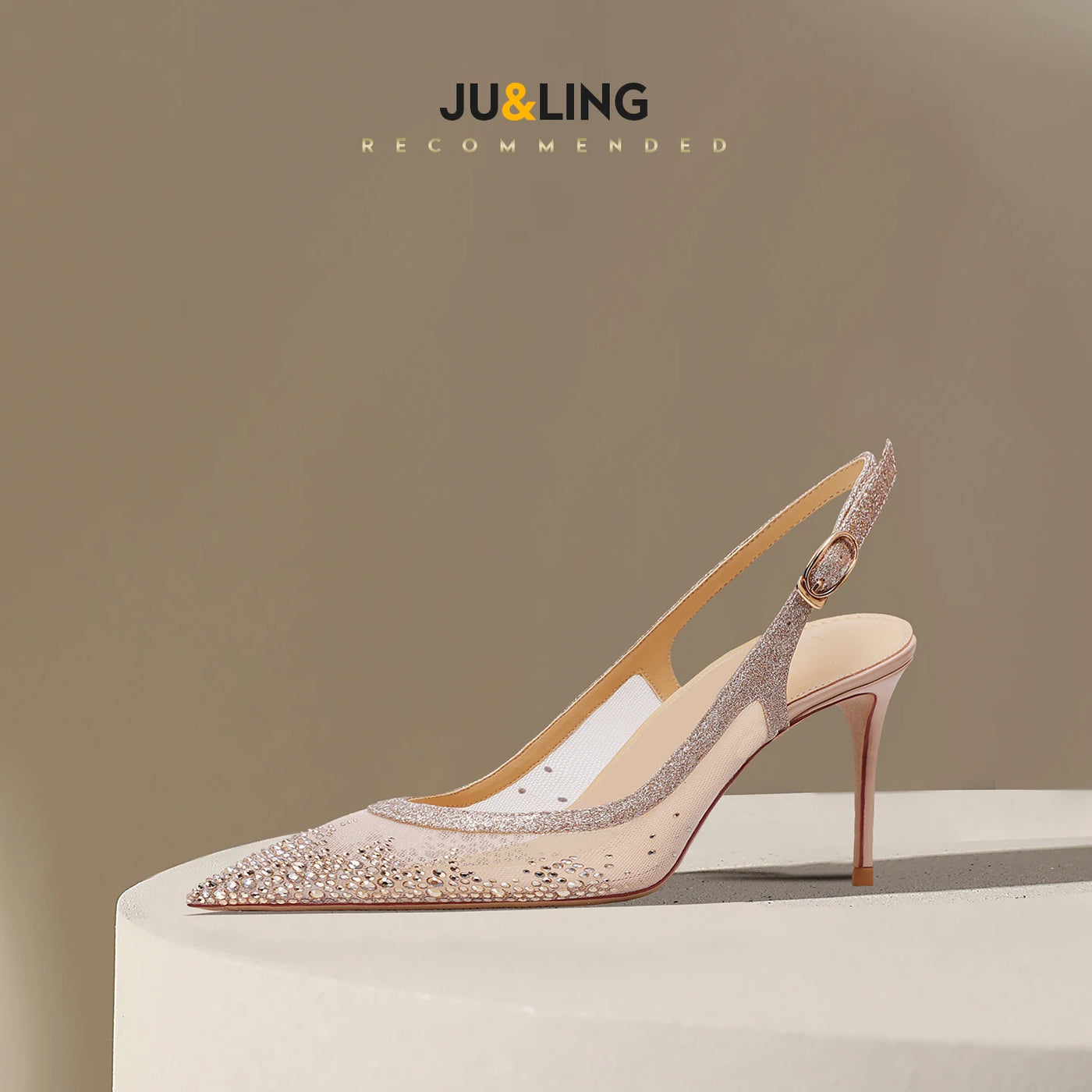 Women's High-Heel Mesh High Heels (Naked 8Cm) | OWNLUXE