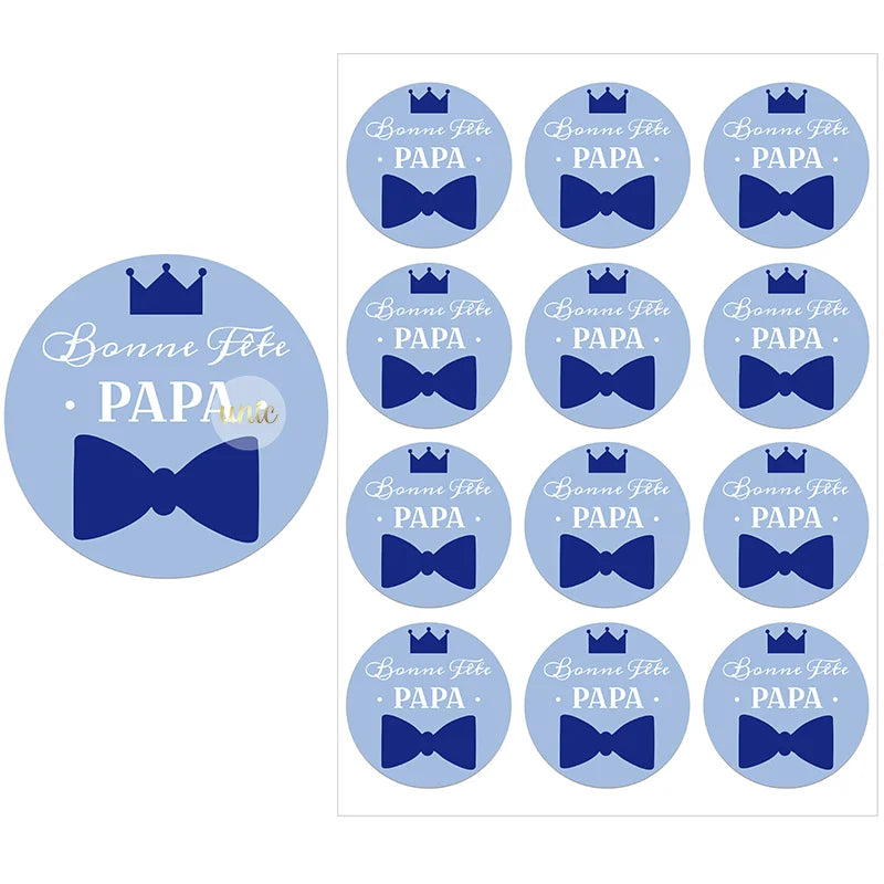 Happy Father's Day Decor Sticker Labels Bonne Fête Des | OWNLUXE