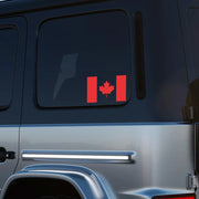 Canada Flag Car Sticker – Waterproof PVC Decal