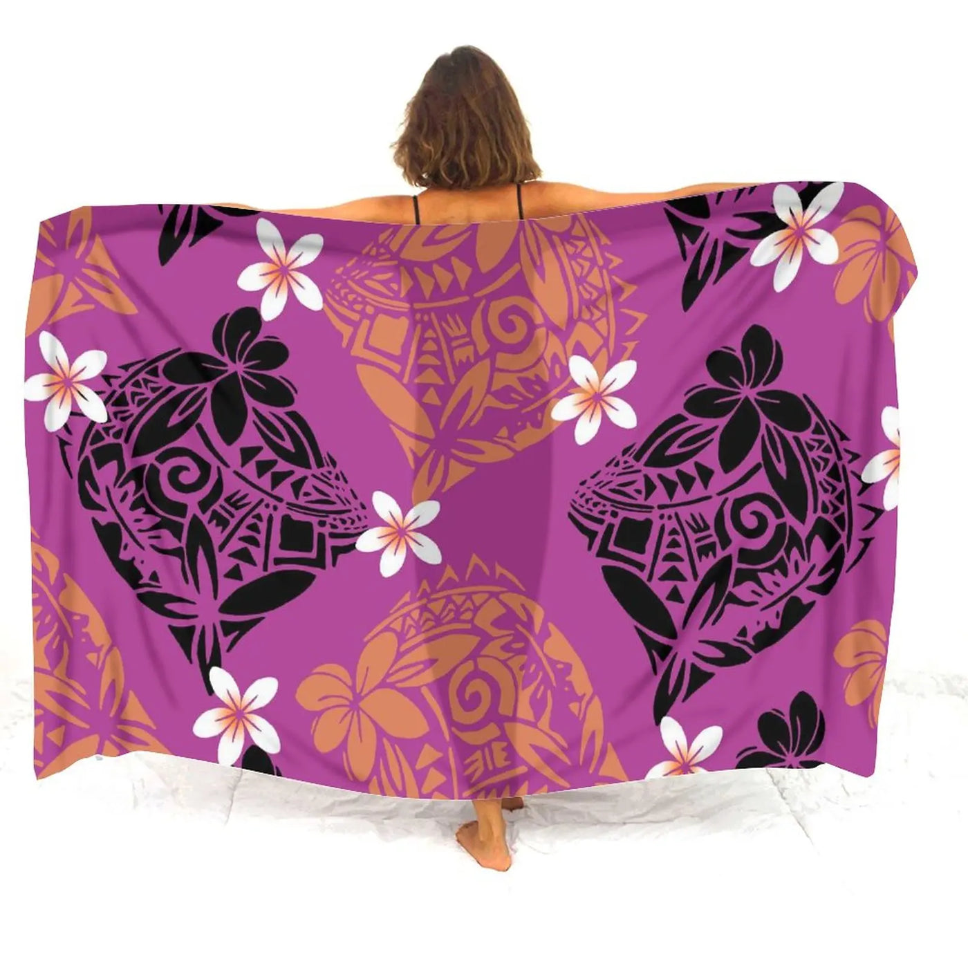 Floral Polynesian Swim Cover-Up | OWNLUXE