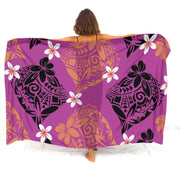 Floral Polynesian Swim Cover-Up | OWNLUXE