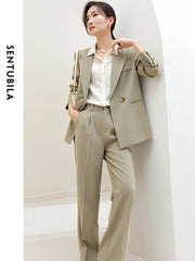 Women's Two Piece Jacket (Apricot) | OWNLUXE
