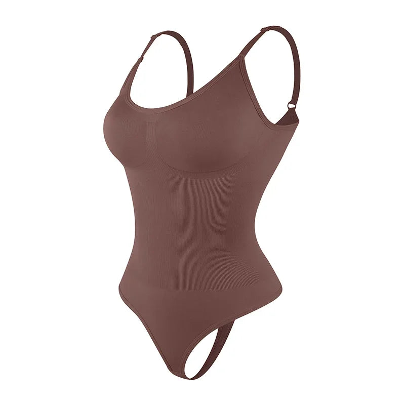 Smoothing Full Body Shapewear Bodysuit Thong for Women