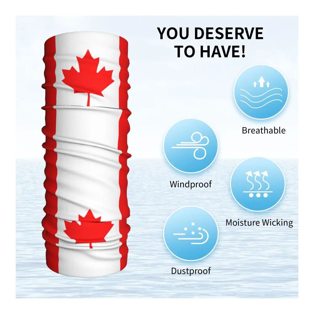Canadian Flag Maple Leaf Neck Gaiter | OWNLUXE