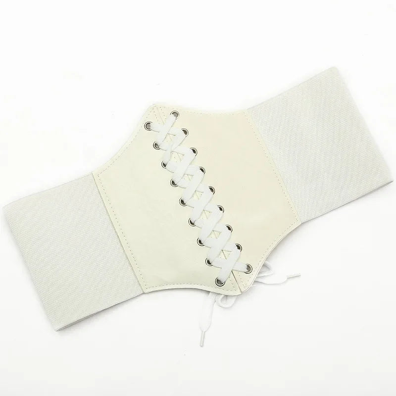 Faux Leather Wide Waist Belt | OWNLUXE