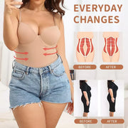 V-Neck Shapewear Bodysuit - Medium Control Tummy Shaper for Women