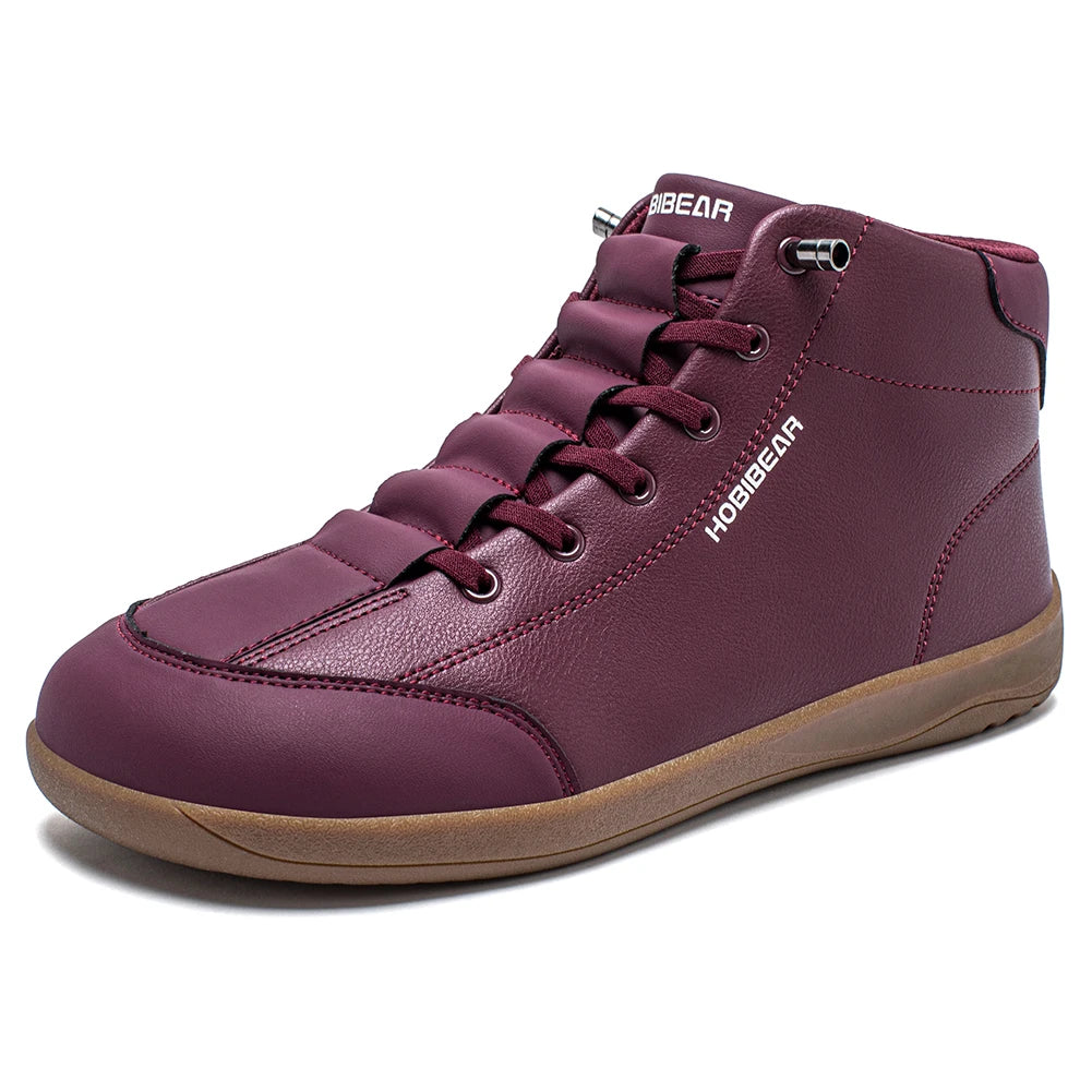 Mid-Top Barefoot Ankle Boots – Wide Toe Minimalist Sneakers