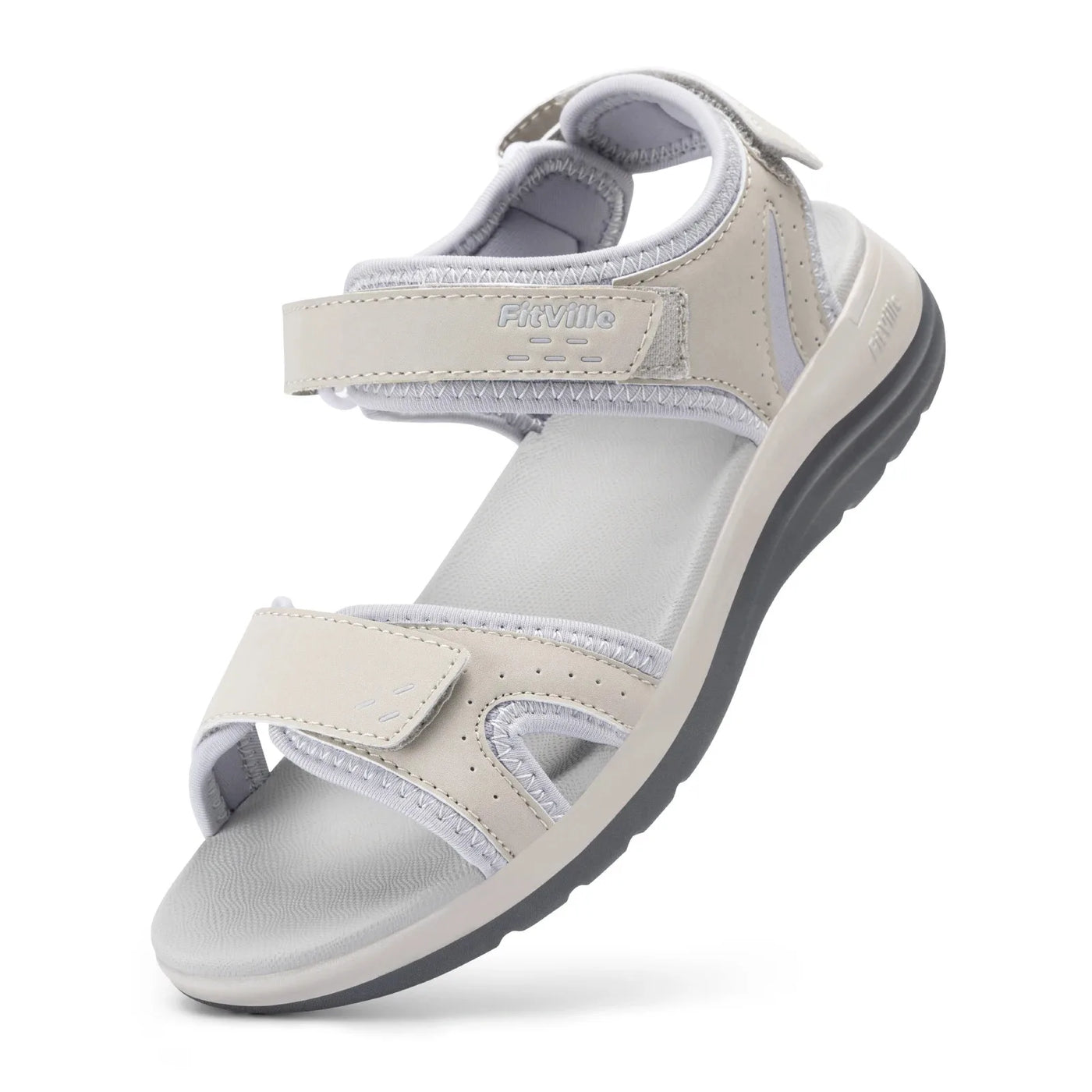 Women's Open-Toe Ankle-Strap Arch-Support Flats | OWNLUXE