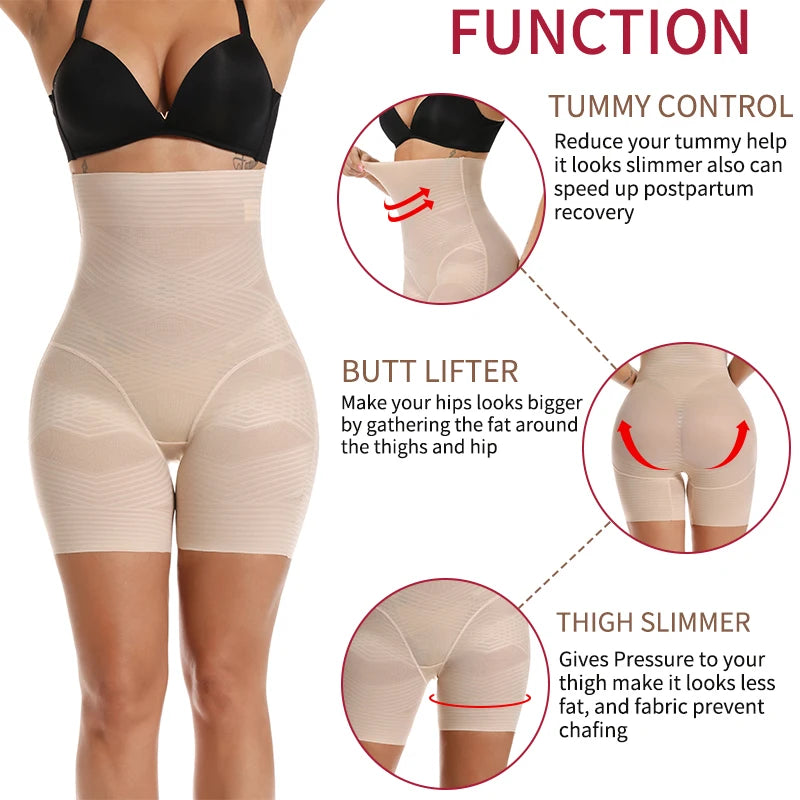 Tummy-Control Butt-Lifting Thigh High-Waist Shorts | OWNLUXE