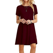 Mini Short-Sleeve A-Line Dress | OWNLUXE
