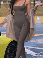 Load image into Gallery viewer, Shapewear Jumpsuit for Women – Ribbed Sleeveless Yoga Romper
