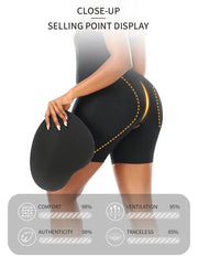 Butt Lifting Hourglass Shapewear Bodysuit with Hip Pads