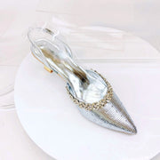 Crystal Sandals and Clutch Bag Set – Rhinestone Party Heels