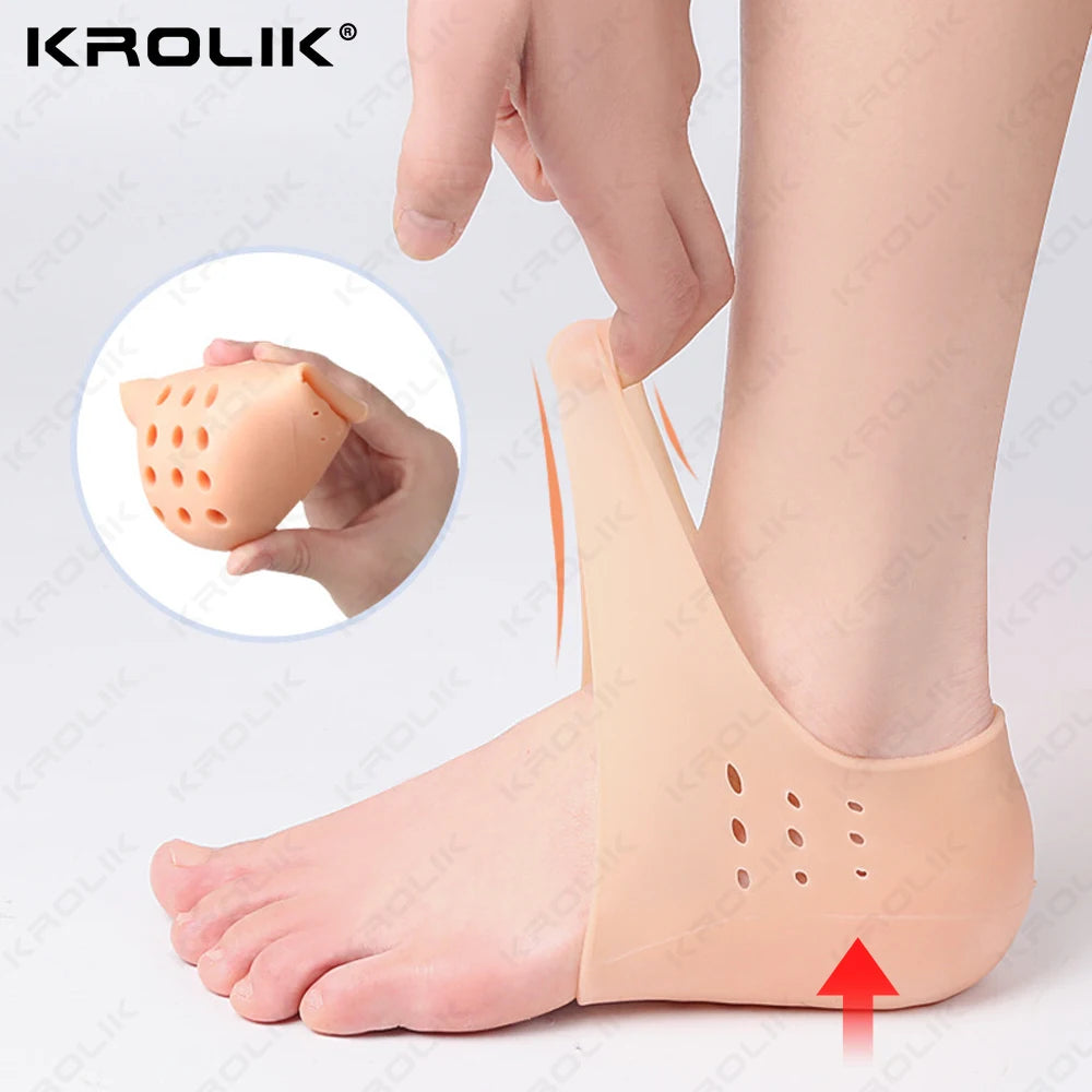 Height Increasing Insoles - Silicone Heel Lift Cushion Socks | OWNLUXE