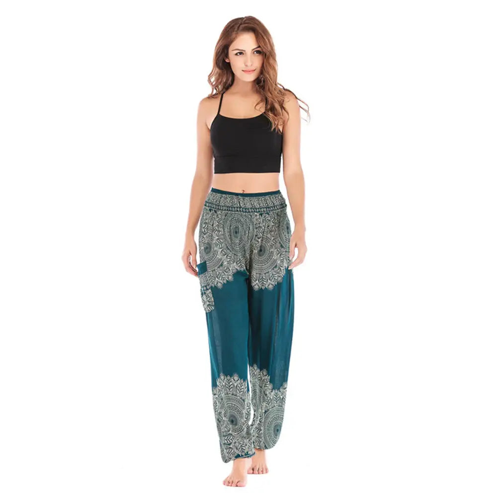Women’s High-Waist Floral Bloomers – Loose, Lightweight & Boho