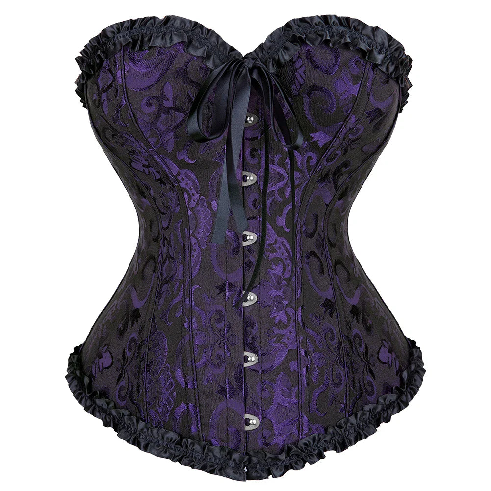 Victorian Lace-Up Corset Bustier | OWNLUXE