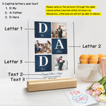 Load image into Gallery viewer, Father&#39;s Day Acrylic Photo Frame – Celebrate Dad in Style | Cadre Photo en Acrylique Fête des Pères – Honorez Papa avec Style
