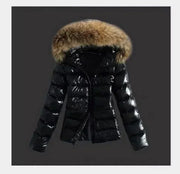 Winter Comfort Hooded Coat – Insulated Faux-Fur Collar